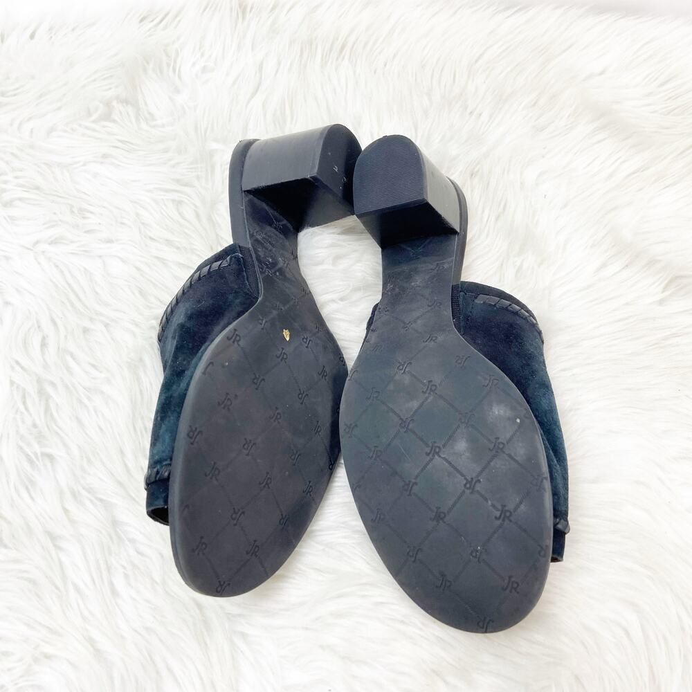 Jack Rogers 8.5 M Womens Black Suede Leather Campbell Slide Mule Sandals - Picture 14 of 16